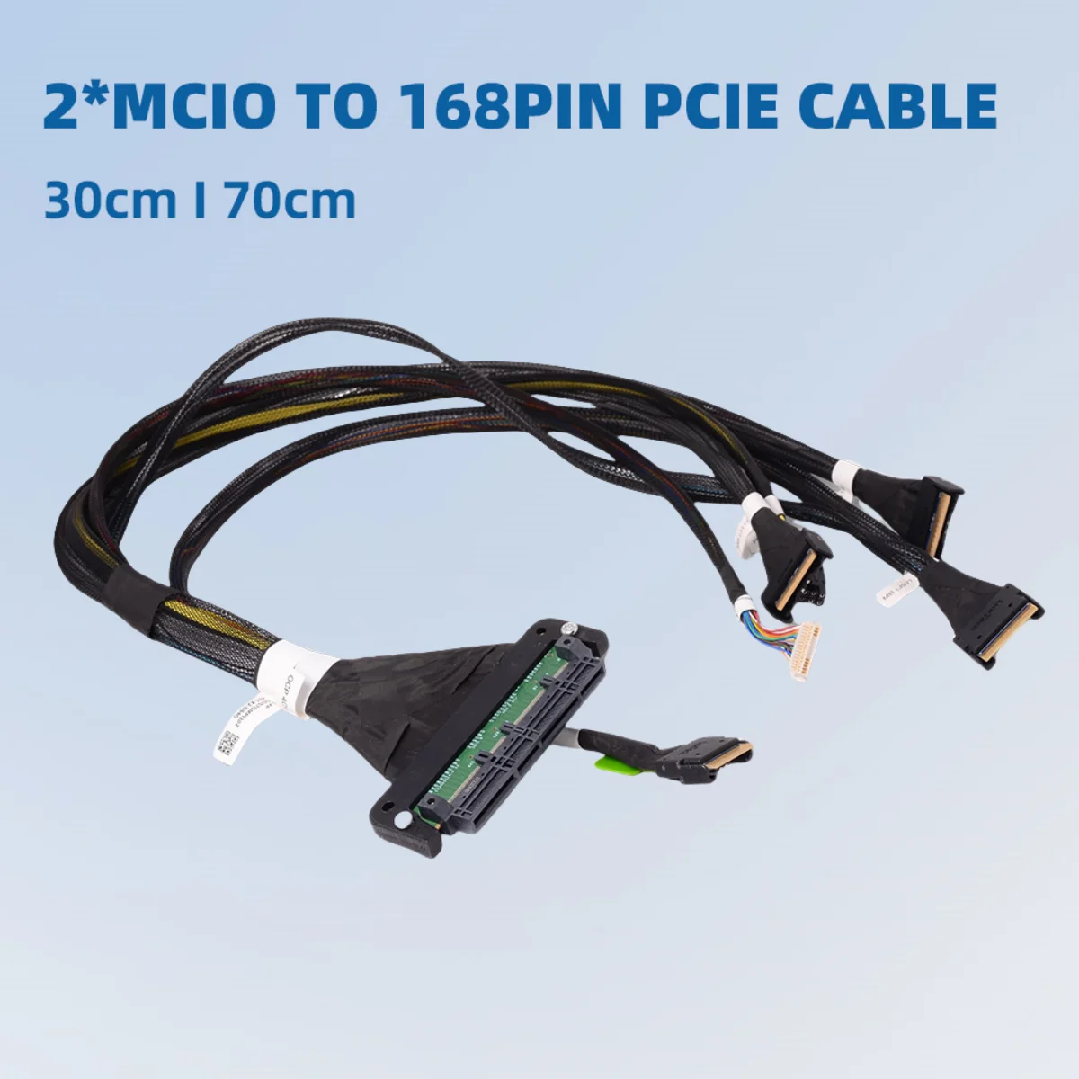 

2025 NEW Dual MCIO To 168PIN PCIE Female Extension Cable 2*MCIO To 168p 2A11DMO SC17B44876 Adapter Cord 56G 30cm 70cm