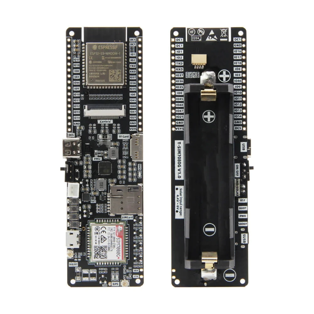 T-SIM7080G-S3 ESP32-S3 Cat-M  NB-IOT TF Card  PMU Development Boards