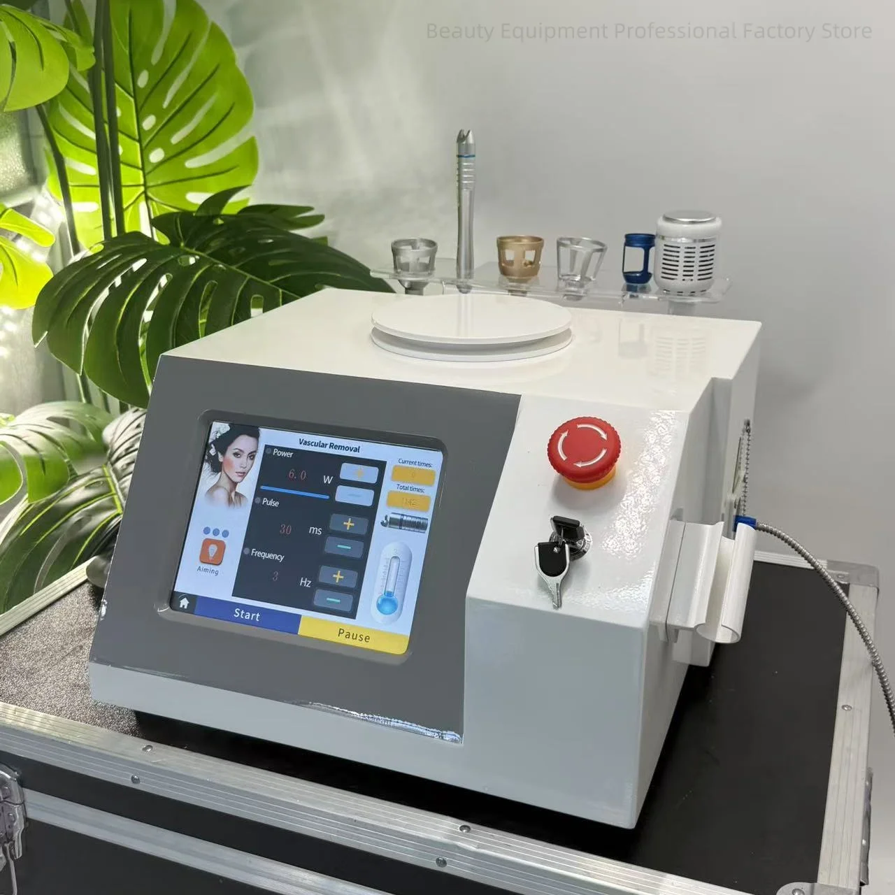 Máquina de eliminación de venas con láser de diodo de 980 nm 6 en 1 para eliminación de arañas, hongos en las uñas, regeneración de la piel y eccema y herpes