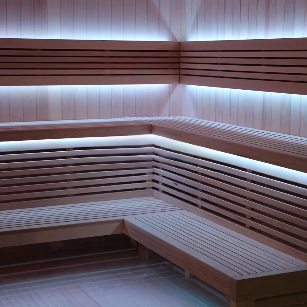 Omni Electric Far Infrared Sauna Room with Control Panel Solid Wood Construction 1 Person Capacity for Spa & Hotel Use