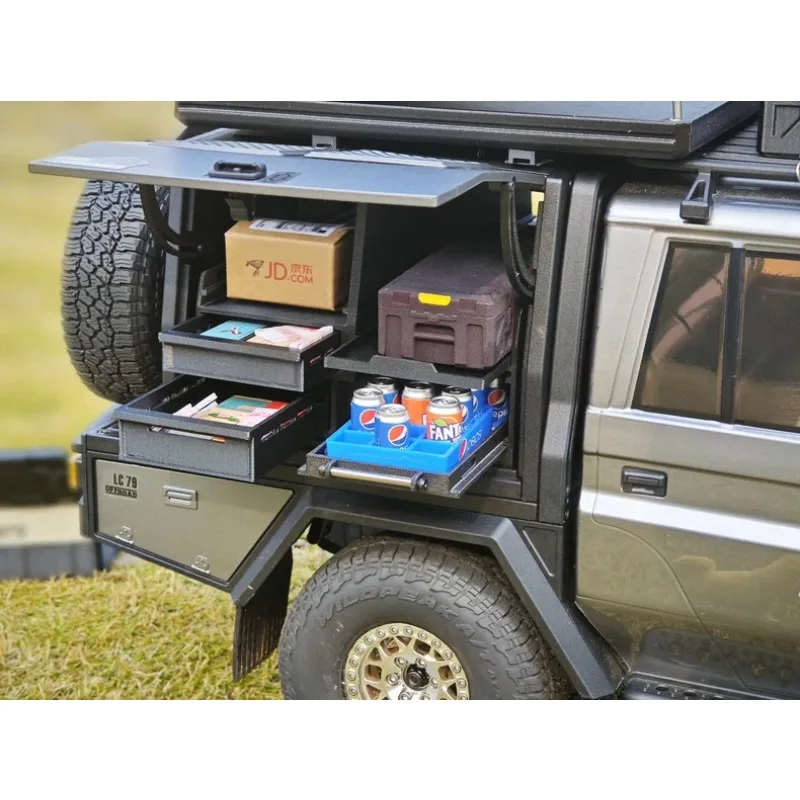 Extended Tailgate Hinge Shaft for RGT EX86160 1:10 LC79 RC Crawler  - Direct Fit Upgrade Using Factory Mounts RC Car Accessories
