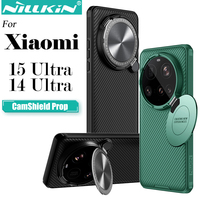 Nillkin For Xiaomi 15 Ultra Mi 14 Ultra CamShield Prop Case Flip Cover Mirror Stand Shockproof 4 Corner Airbags Dual Protection