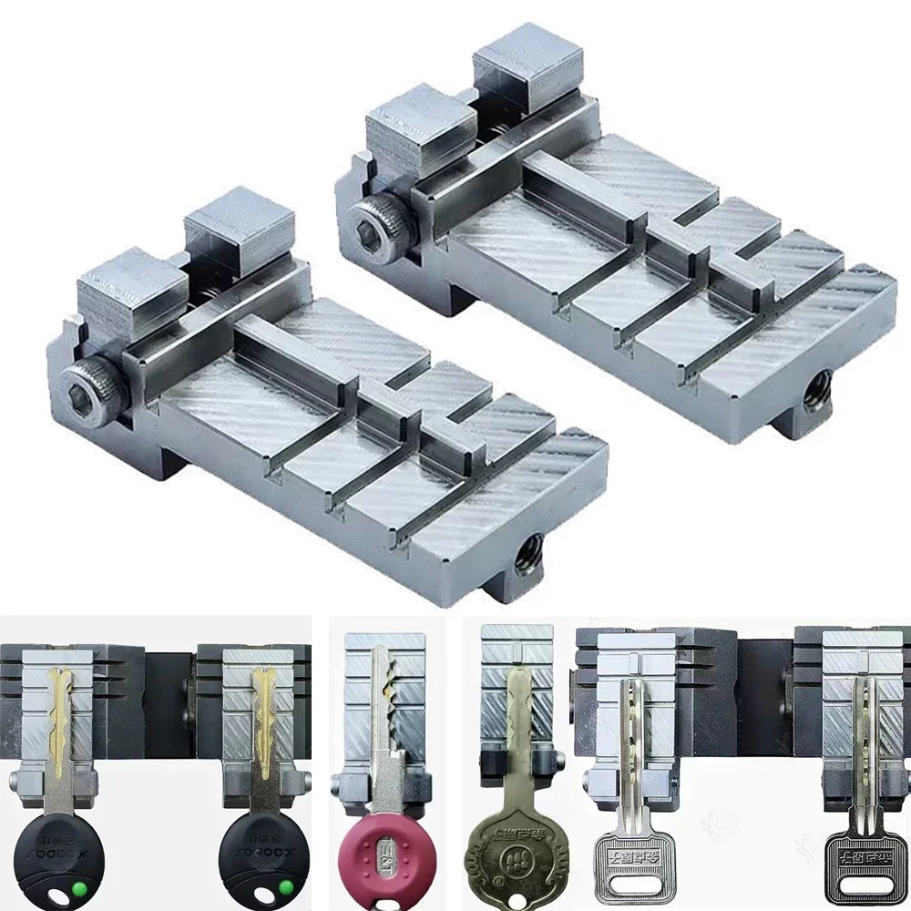 Universal Key Clamping Fixture Duplicating Cutting Machine For Car Keys Locksmith Tools Copy Key Chuck