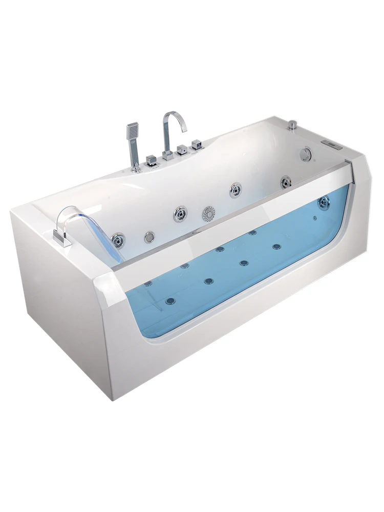 

Household bathtub, small unit, two person intelligent constant temperature bathtub, surfing massage waterfall, acrylic independ