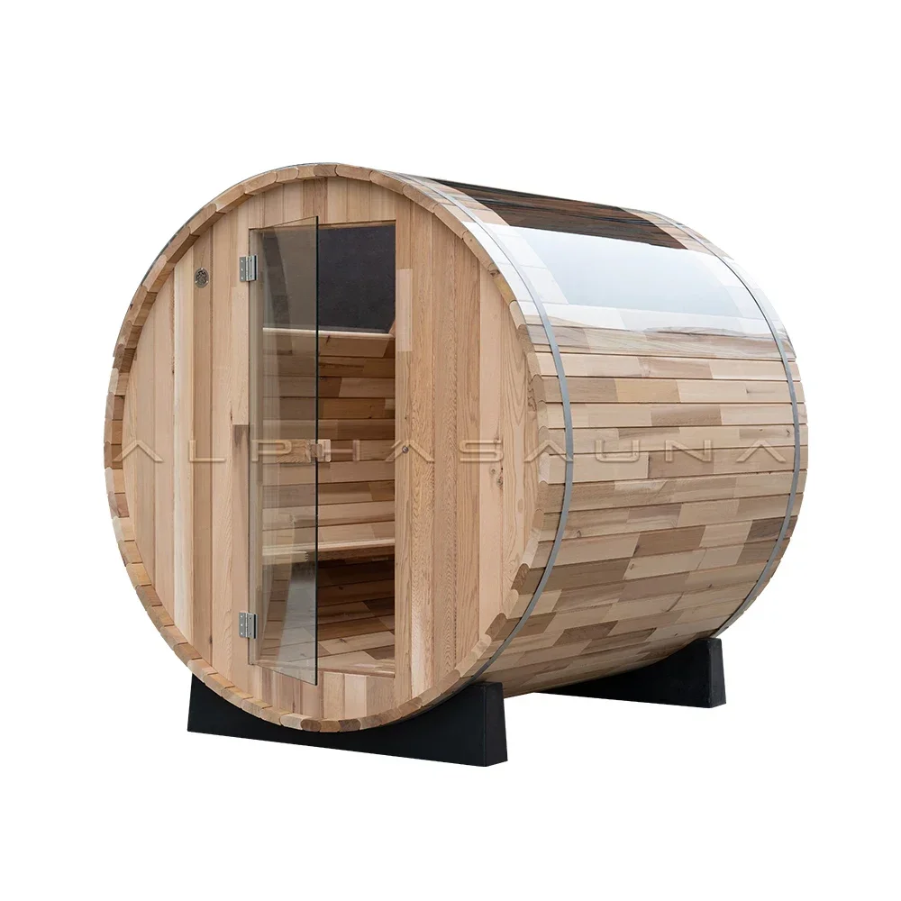 

Modern Thermal Life Outdoor Sauna With Panoramic Glass