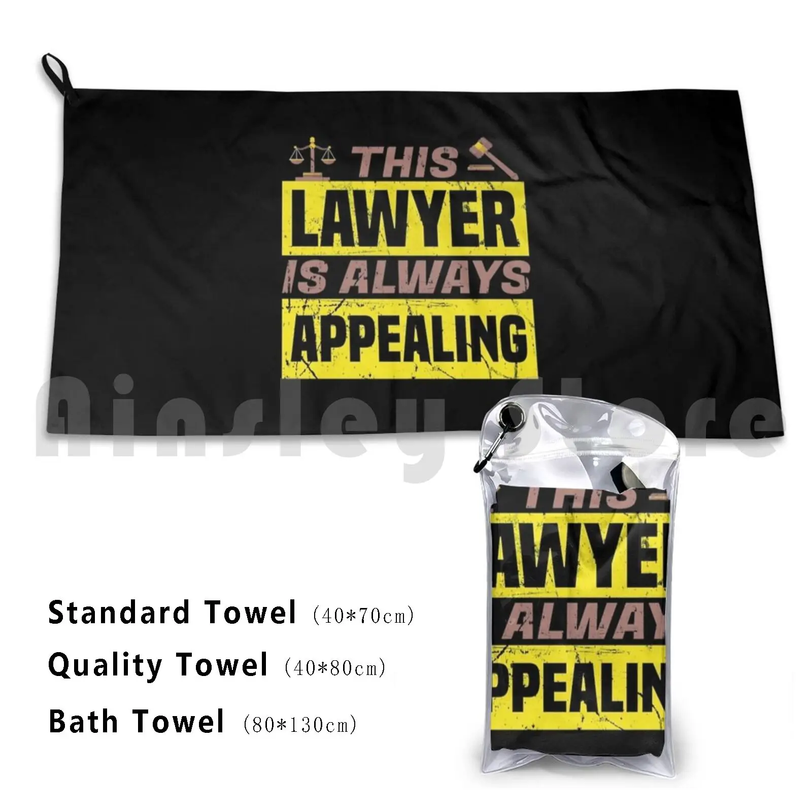 Towel Lawyer Appealing Pun Funny Apparel 3193 Bar Exam Law School Litigator Attorney Pun