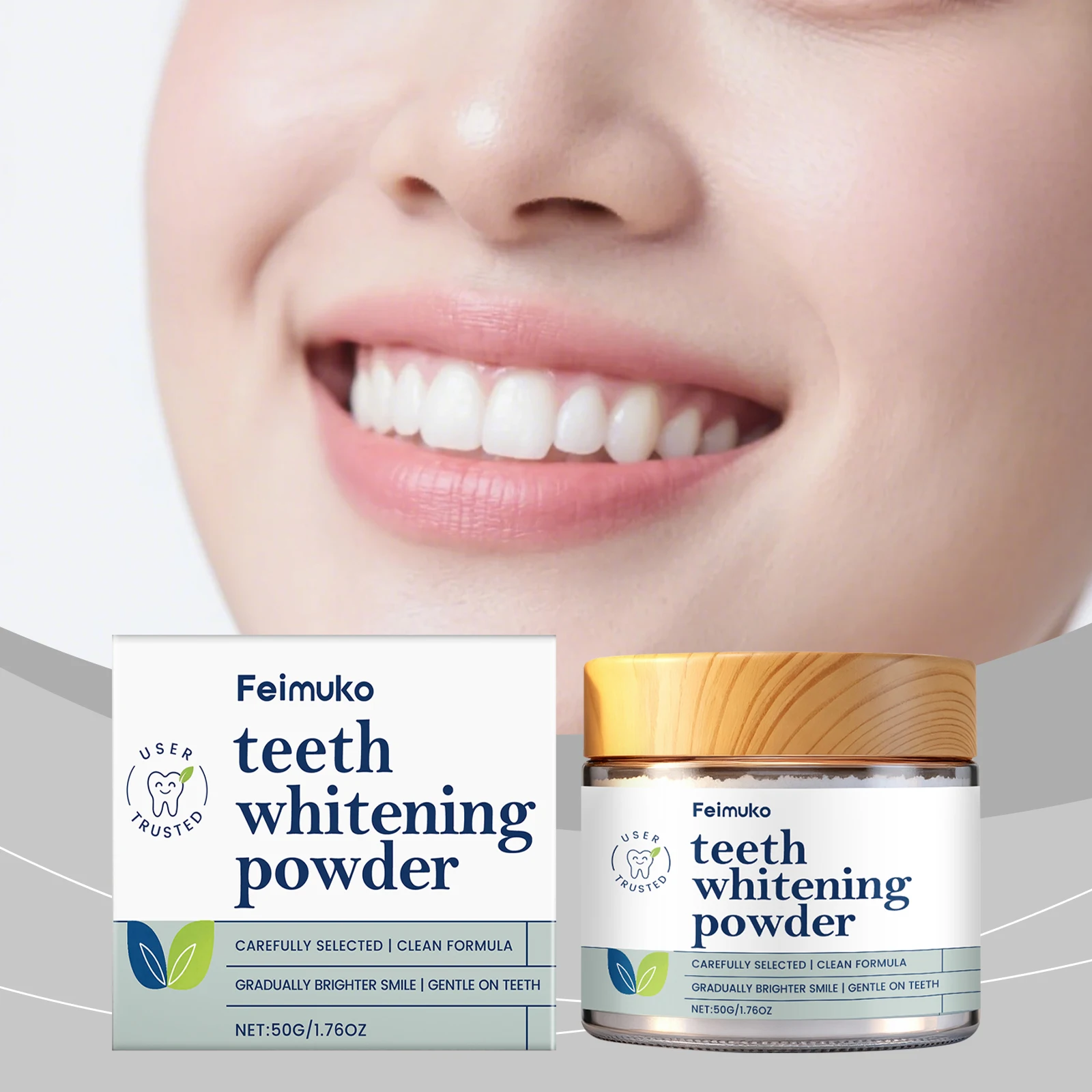 Teeth Whitening Powder Soothes Sensitive Gums Improve Halitosis Lasting Freshness Breath Reduce Yellow Stains Care Tooth Powders