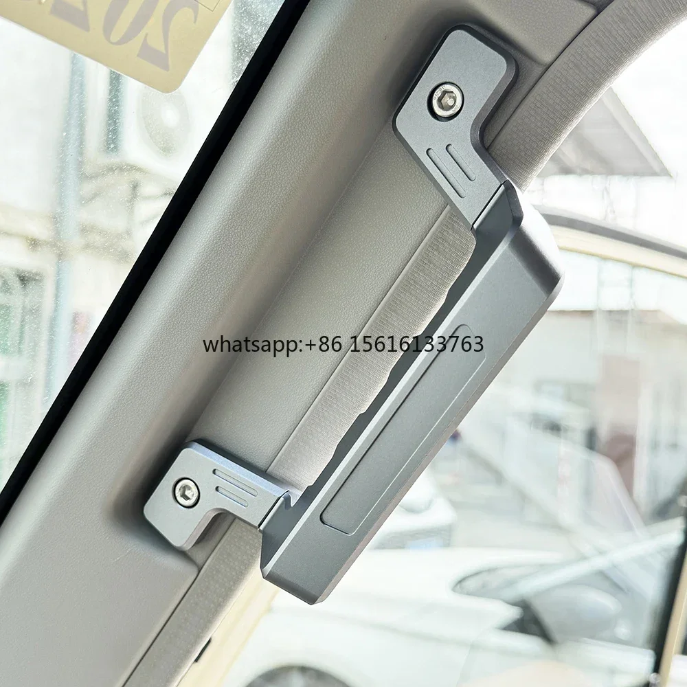 Aluminum Alloy Front Back Grab Door Handle For Toyota Land Cruiser 70 76 79 Series LC76 LC79 Accessories