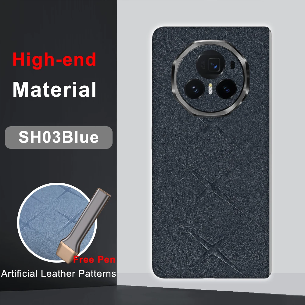 Casekid Skin Leather For Honor Magic V3 Fold Sticker Magic V2 Back Film VS3 VS2 V2 RSR VS V Full Cover decalcomania protettiva Wrap