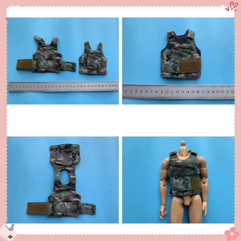 

1/6 Male Soldier Jungle Camouflage Clothing Bulletproof Vest Chest Rig Jacket Loose Parts Fit 12inch Action Figures Accessories