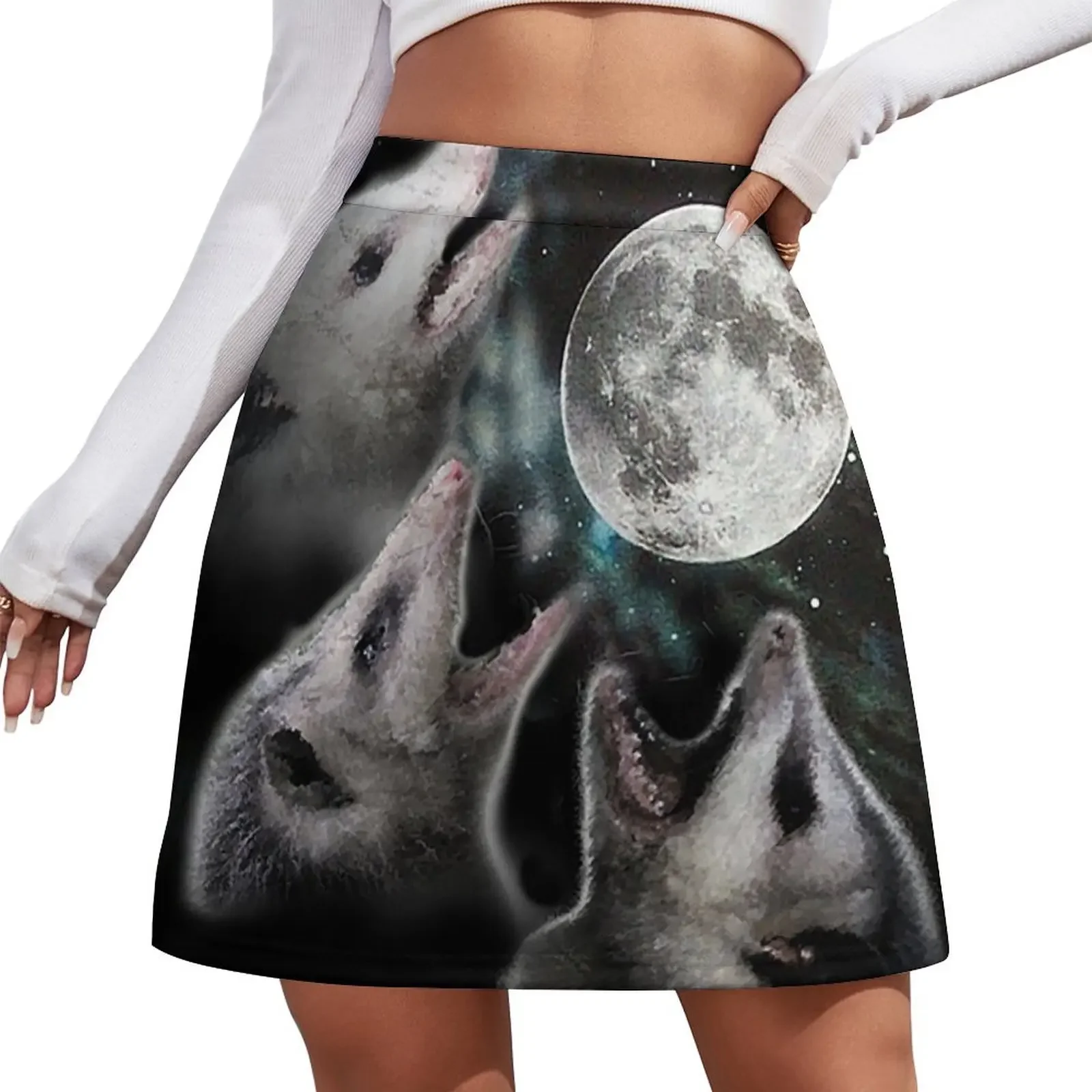 

3 Opossum Moon Mini Skirt women's skirts trend 2025 Skort for women Women's summer skirt Mini Skirt