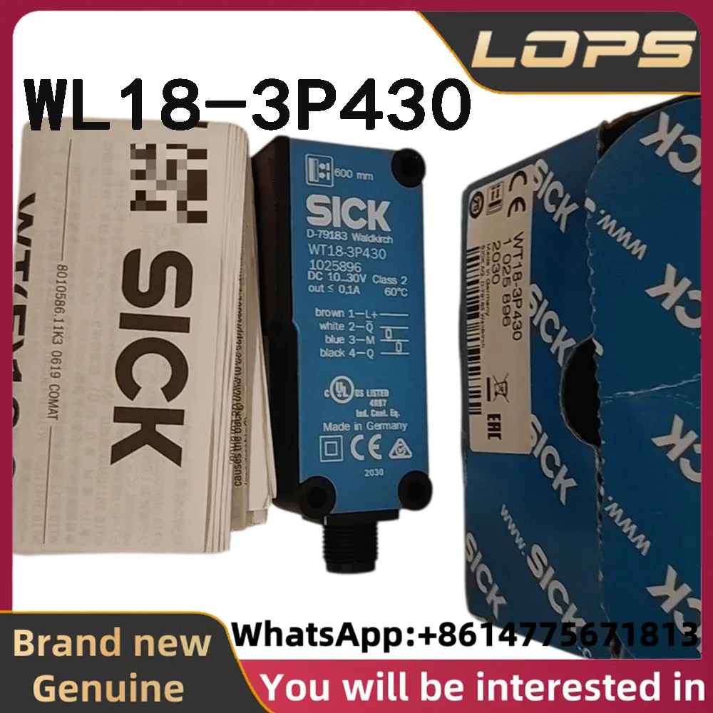 WL18-3P430 Brand new original SICK Photoelectric sensor Order No. 1025911 in stock, welcome to consult