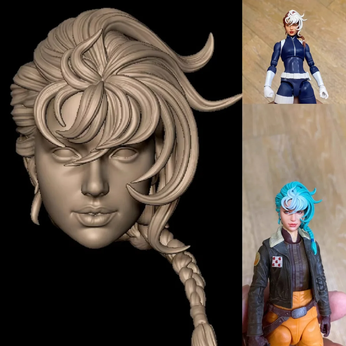 【30days Made】1/12 Scale Female Soldier Superhuman Anna Unpainted/Painted Head Sculpt Accessories Fit 6''Action Figure Model