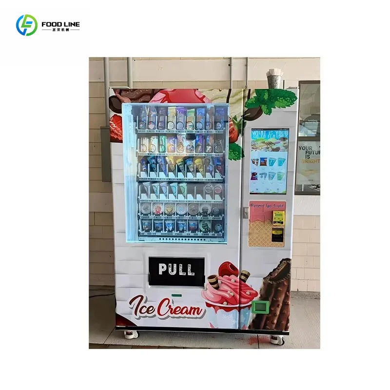 Hot-selling All-in-One Smart Frozen Goods Dispenser Vending Machine for Meats Desserts Ice Cream Limited Stock Customized