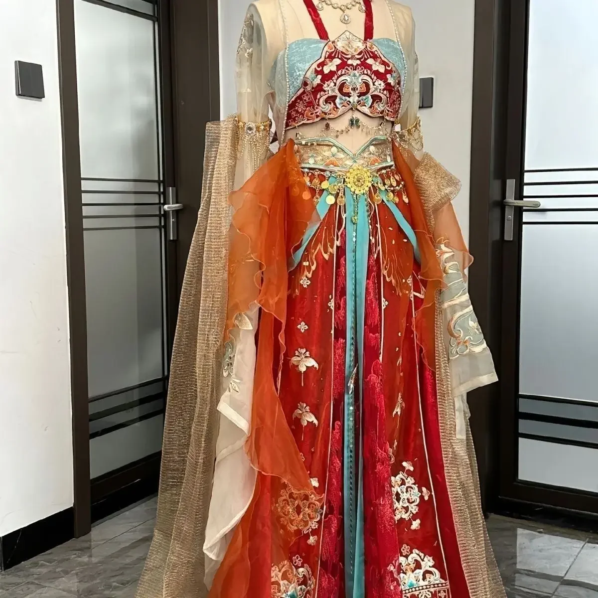 جديد غريب Hanfu المناطق الغربية فستان الأميرة تحسين اليومي Hanfu الصناعة الثقيلة التطريز فستان مجموعة تحلق زي 2025