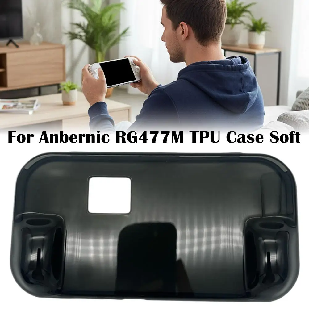 Etui 2w1 z TPU do Anbernic RG477M, miękka, ergonomiczna osłona z uchwytem, odporna na zużycie i wstrząsy obudowa do konsoli retro Anbernic RG477M — zdjęcie produktu 3
