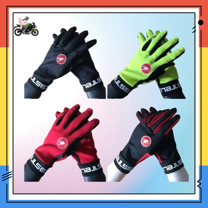 Cotton Scorpion Plus Pile Motorcycle Thickened Climbing Bike Racing Dirt Bike Mountain Bike Winter Gear Waterproof Warm Gloves