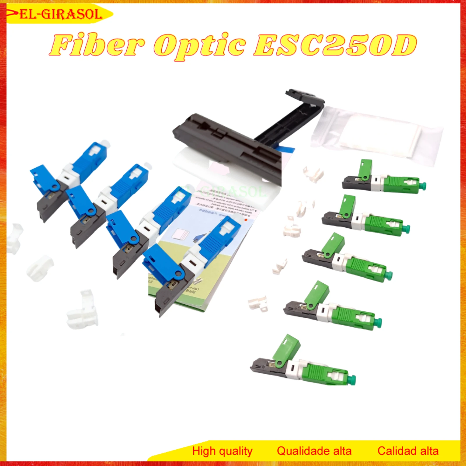 100% New ESC250D SC APC/UPC Single-Mode Fiber Optic New Model Optic Fast Connector Free Shipping FTTH