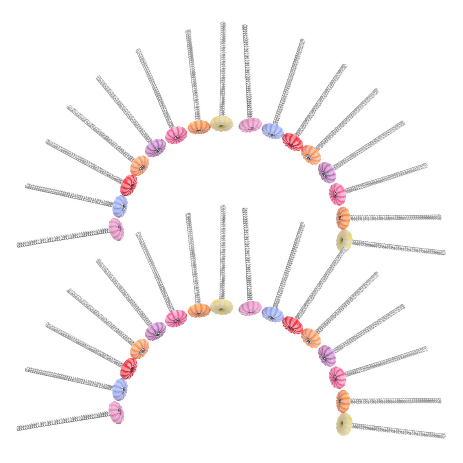

100 шт. пружинных оснований для заколок, для самостоятельного изготовления заколок-невидимок, ободков, заколок-«гроздья», сменные детали для рукоделия и декора