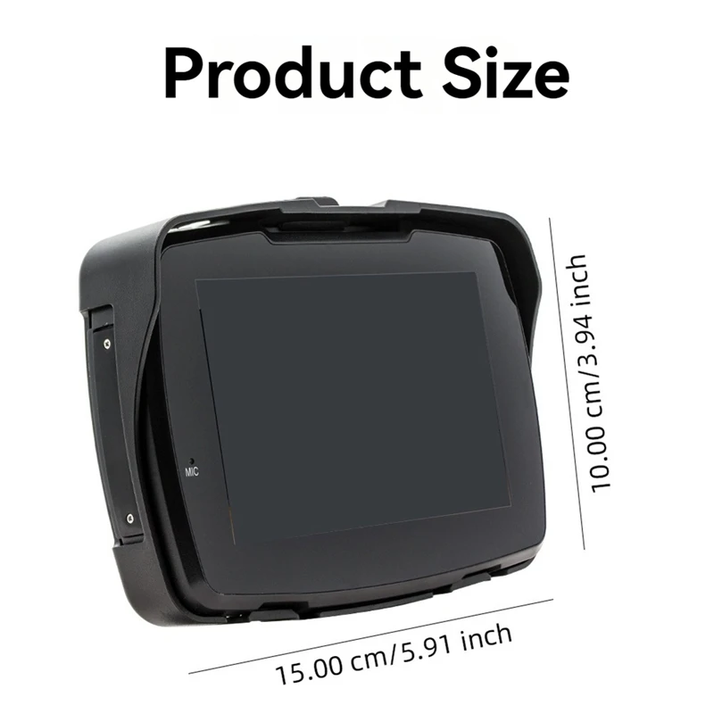 5 Inch Universal Motorcycle Player MP5 Portable Wireless Carplay High-Definition IP65 Waterproof Touch Screen