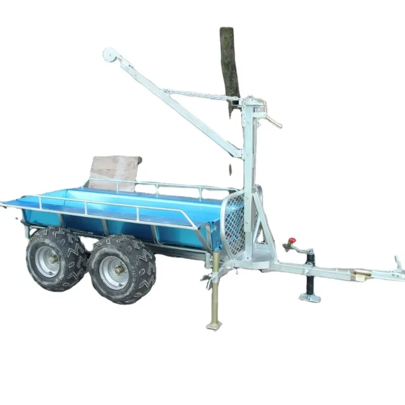 

Factory Supplier Heavy Duty Outdoor Atv Trailer Tandem Axle Winch Tipping Trailer A03E