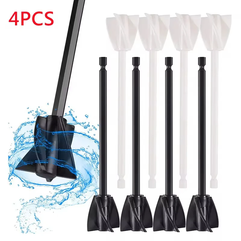 Epoxy Mixing Stick Paint Stirring Rod Putty Cement Paint Mixer Attachment With Drill Chuck For Epoxy Resin Latex Oil Paint