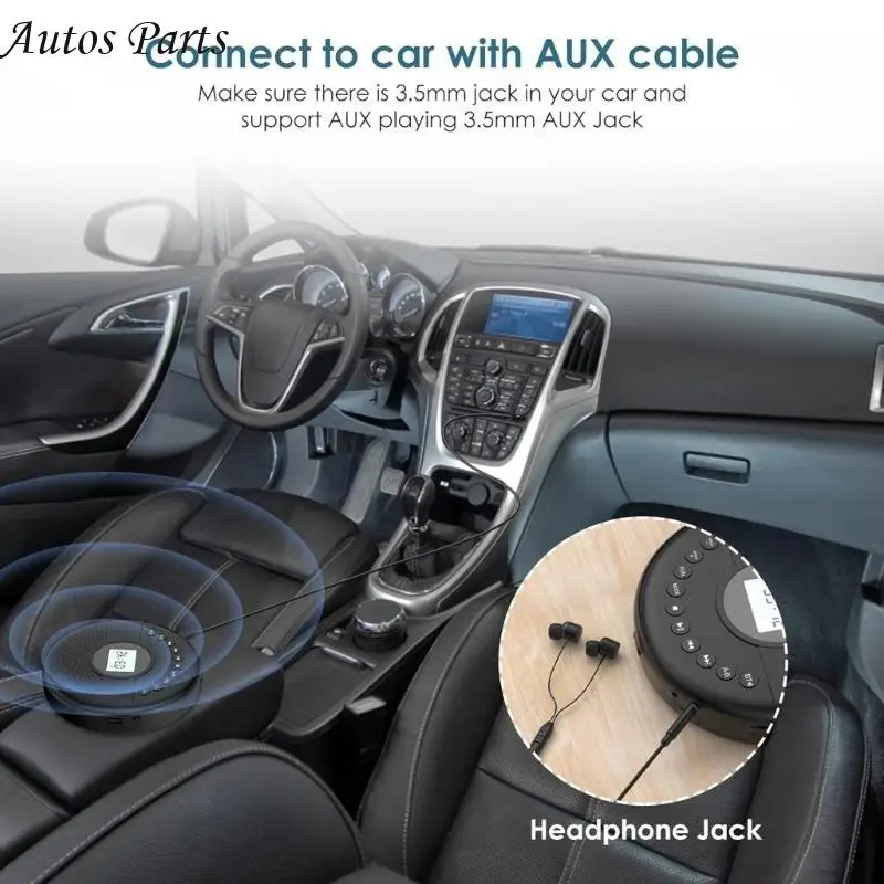 57BA Player Bluetooth-compatible Discman Player Double Speaker Built-in 1500mAh Battery LCD Display Player
