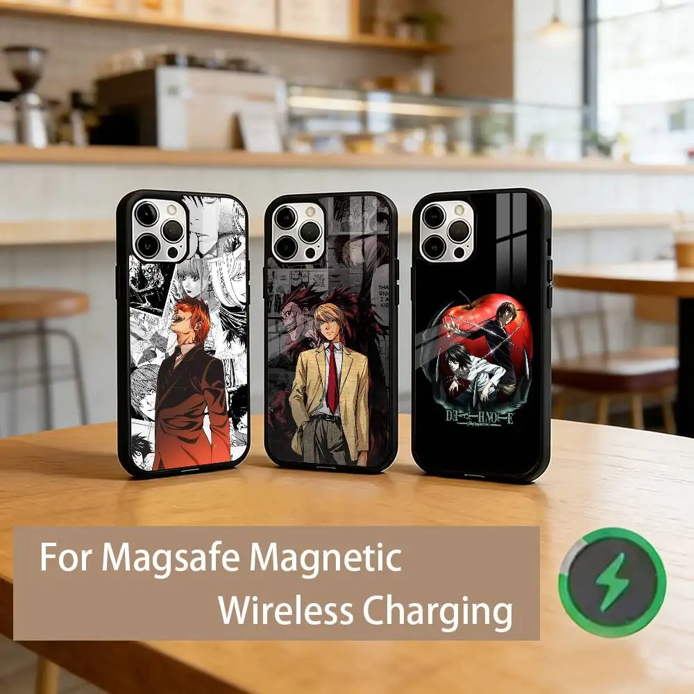 

D-Death N-Note Phone Case Magnetic with Magsafe Wireless Charging For iPhone17,16,15,14,13,12,11 Plus,Pro