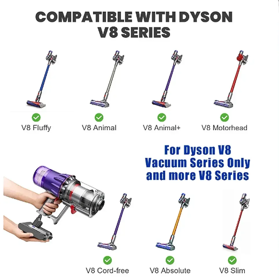 Batería recargable para Dyson SV10, Pila de iones de litio para aspiradora, para Dyson V8, 6800mAh, 25,2 V