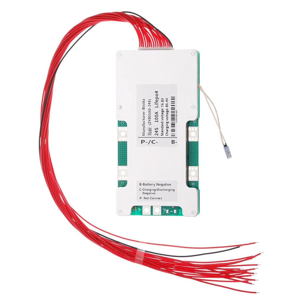 BMS 23S 24S 72V Battery Management System PCB Protection Board with Balance and NTC for 3.2V lifepo4 Battery Pack