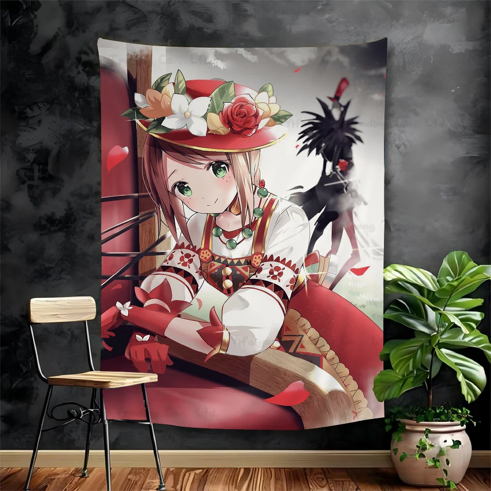 Identity V DIY Wall Tapestry Hippie Flower Wall Carpets Dorm Decor Wall Art Decor