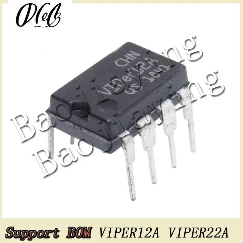 50PCS/Lot VIPER12A VIPER22A DIP8 IC Chip For Power Manager