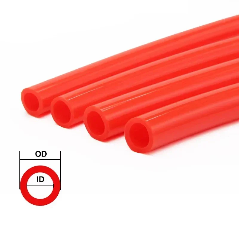 1/3/5/10M Silicone Tube Food Grade Rubber Hose Red Flexible Aquarium Air Irrigation Pipes Water Connector Garden Hoses