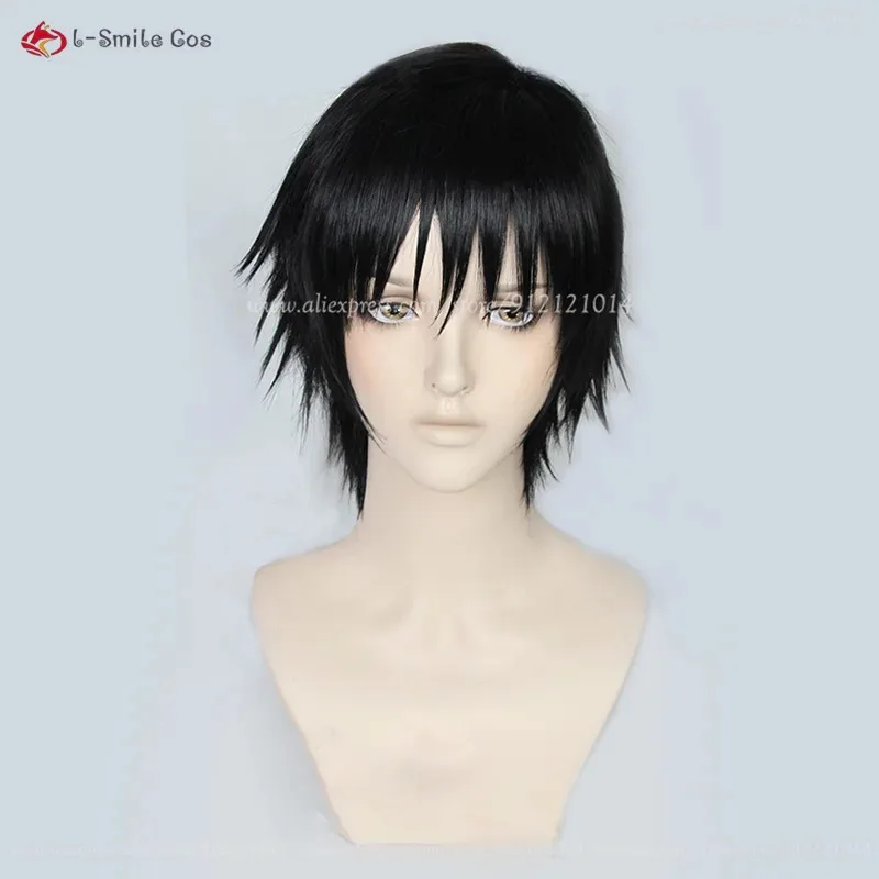 

2025 Fushiguro Cosplay Black Toji Zenin Short Heat Resistant Synthetic Hair Anime Men Women Party + Wig Cap