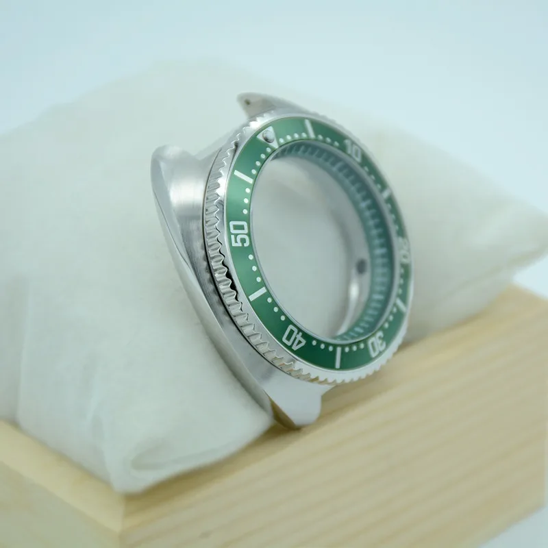 ملحقات الساعة المعدلة 44 مم تحل محل المكونات الميكانيكية أذن البحر المصنوعة من الفولاذ المقاوم للصدأ 304 مناسبة لحركة NH35