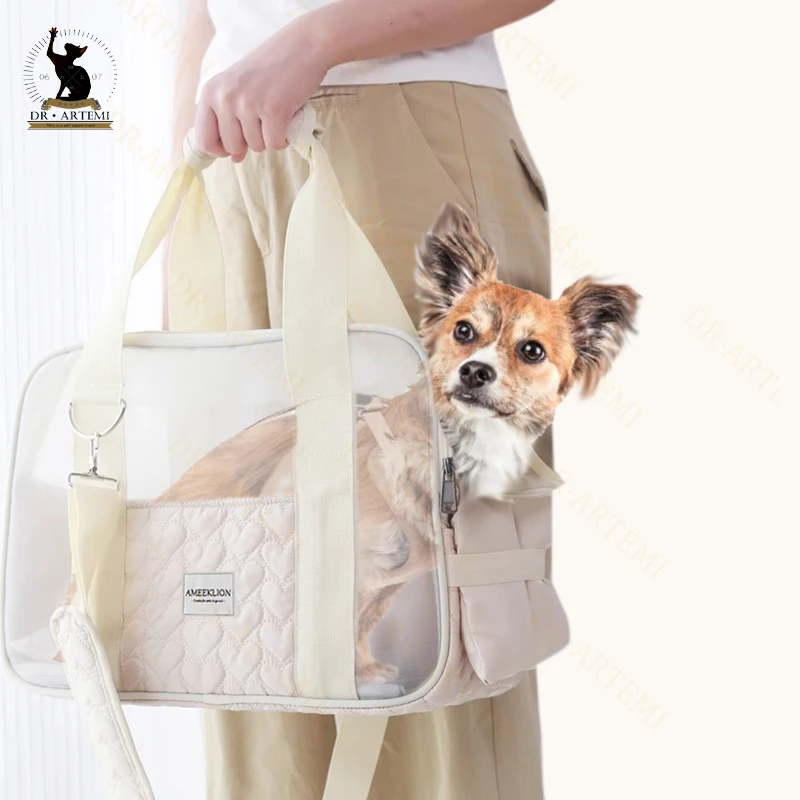 Trasportino per animali domestici borsa portatile in uscita per cani e gatti borsa per il trasporto di animali domestici traspirante borsone da