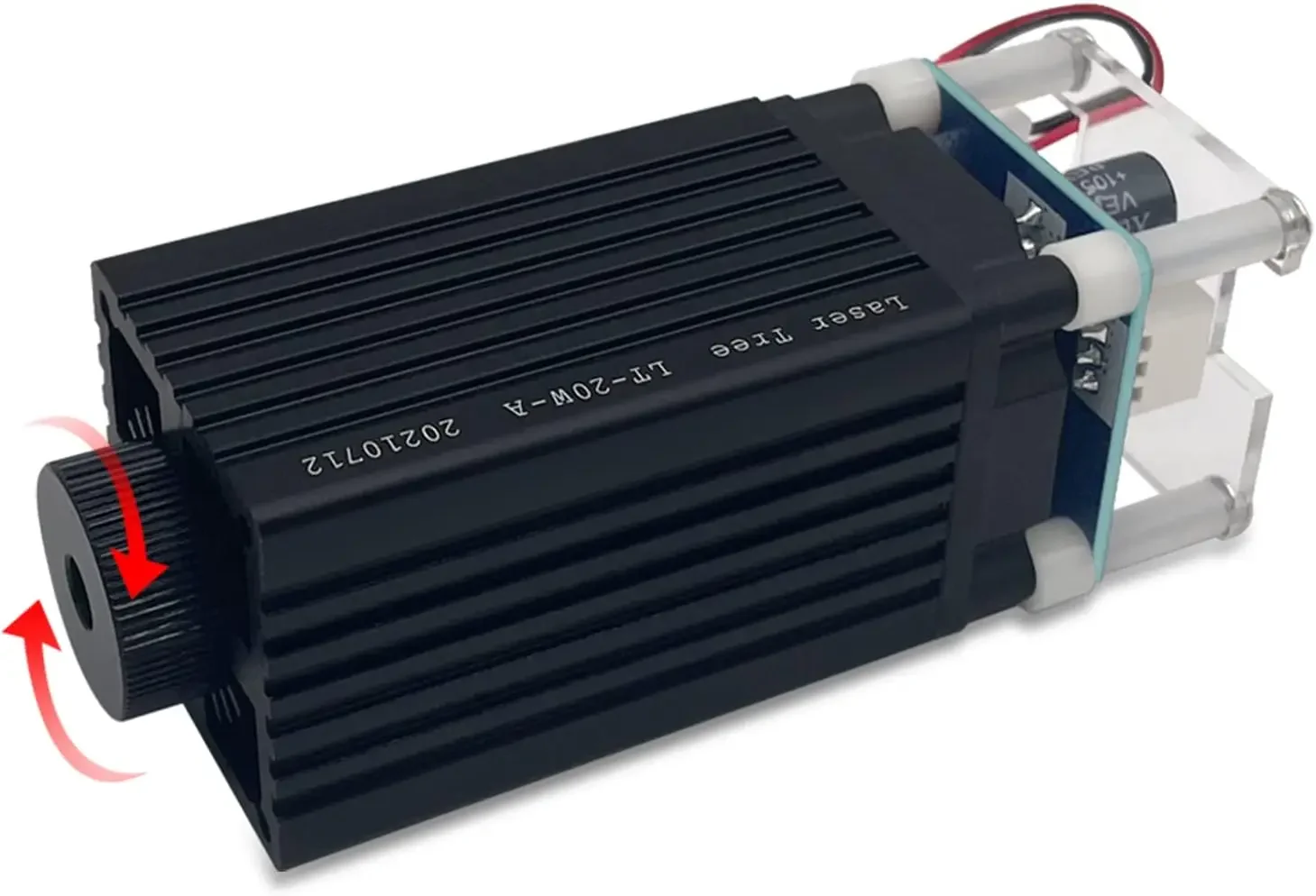 

Laser Engraver Module, 4000mW Optical Power, Engraving Cutting Module, Adjustable Focal, 450nm Head for Engrav