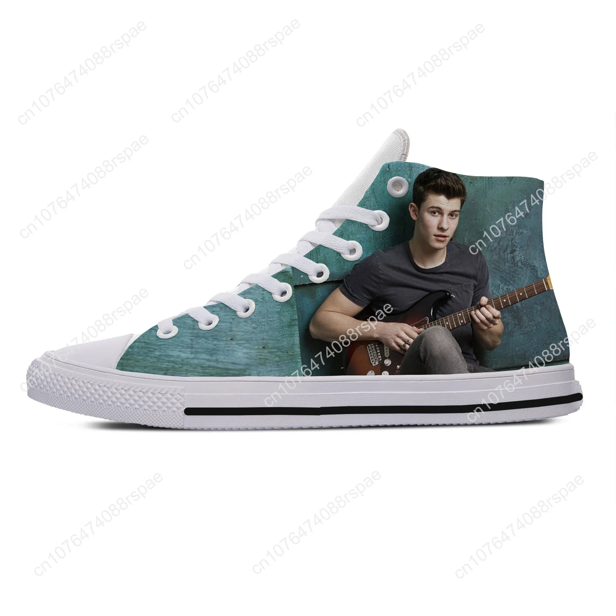 Hot Cool Fashion Pop Funny New Summer High Quality Sneakers Handiness Casual Shoes Men Women Shawn Mendes High Top Board Shoes