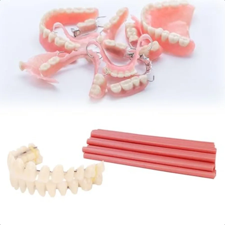 Missing Teeth Repair Kit DIY Denture Parts for Make the Temporary Fake Teeth at home Denture Material kit