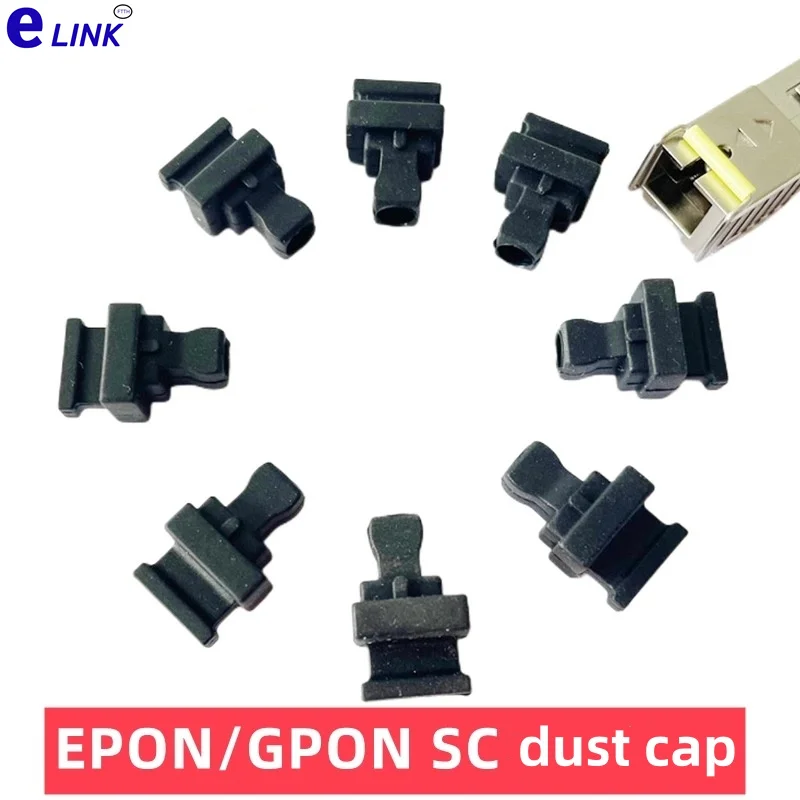 

dust plug EPON GPON 100pcs SC port fiber optic SFP optical module protective cover silicone