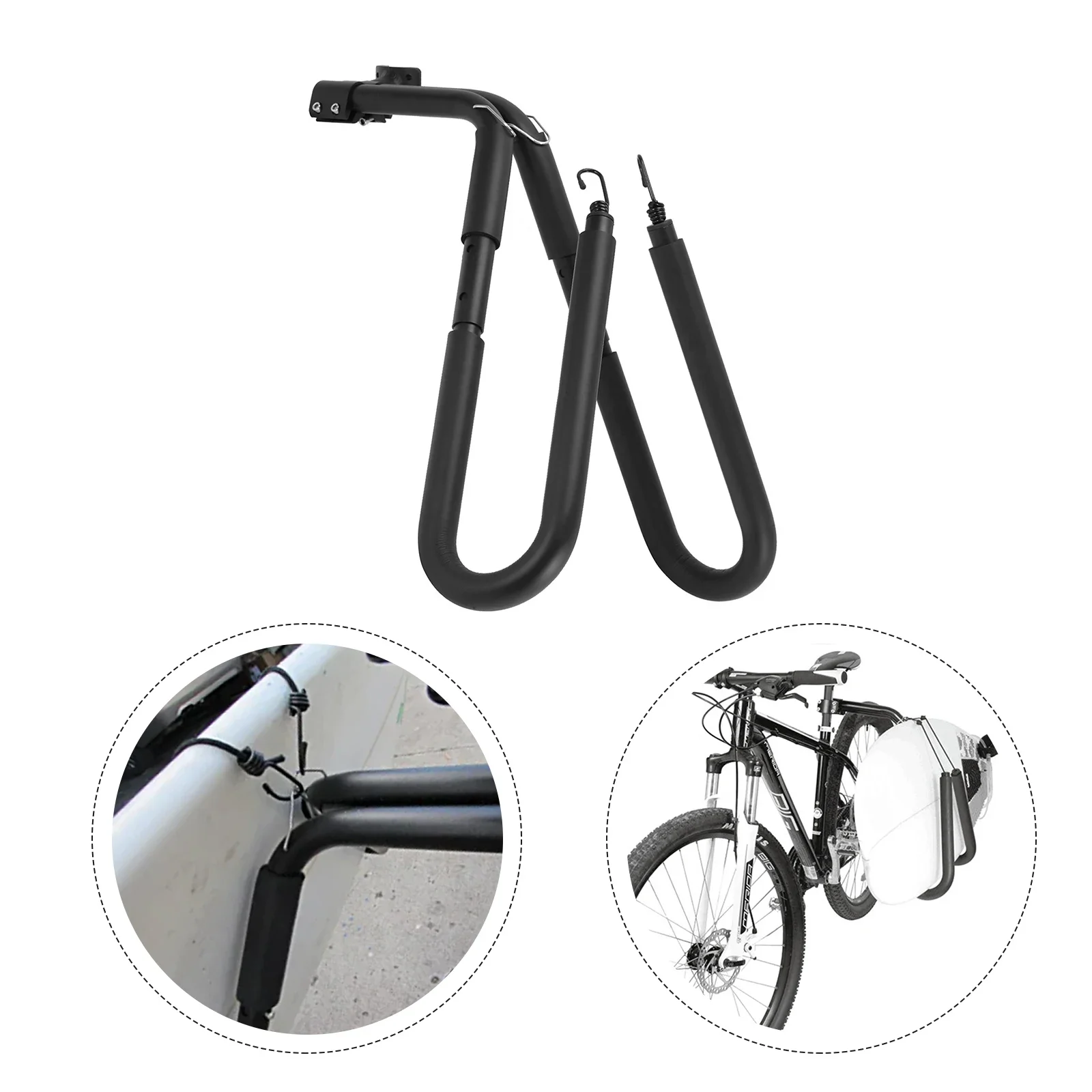 

Water Sports Surfboard Stand Shortboard 1 Pair 20KG Aluminum Alloy+Foam Cotton Black/Green Rack Portable Pratical