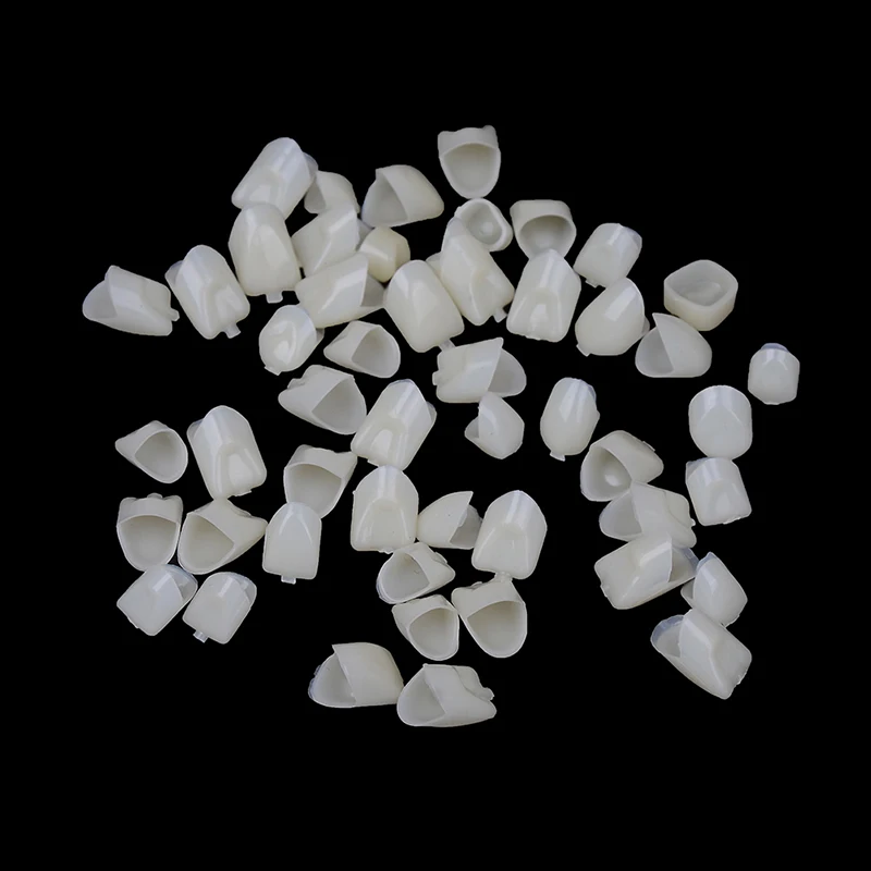 100pcs Dental Teeth Veneers Ultra Thin Whitening Resin Molar Anterior Temporary Crown Porcelain Dental Material Oral Care Tools