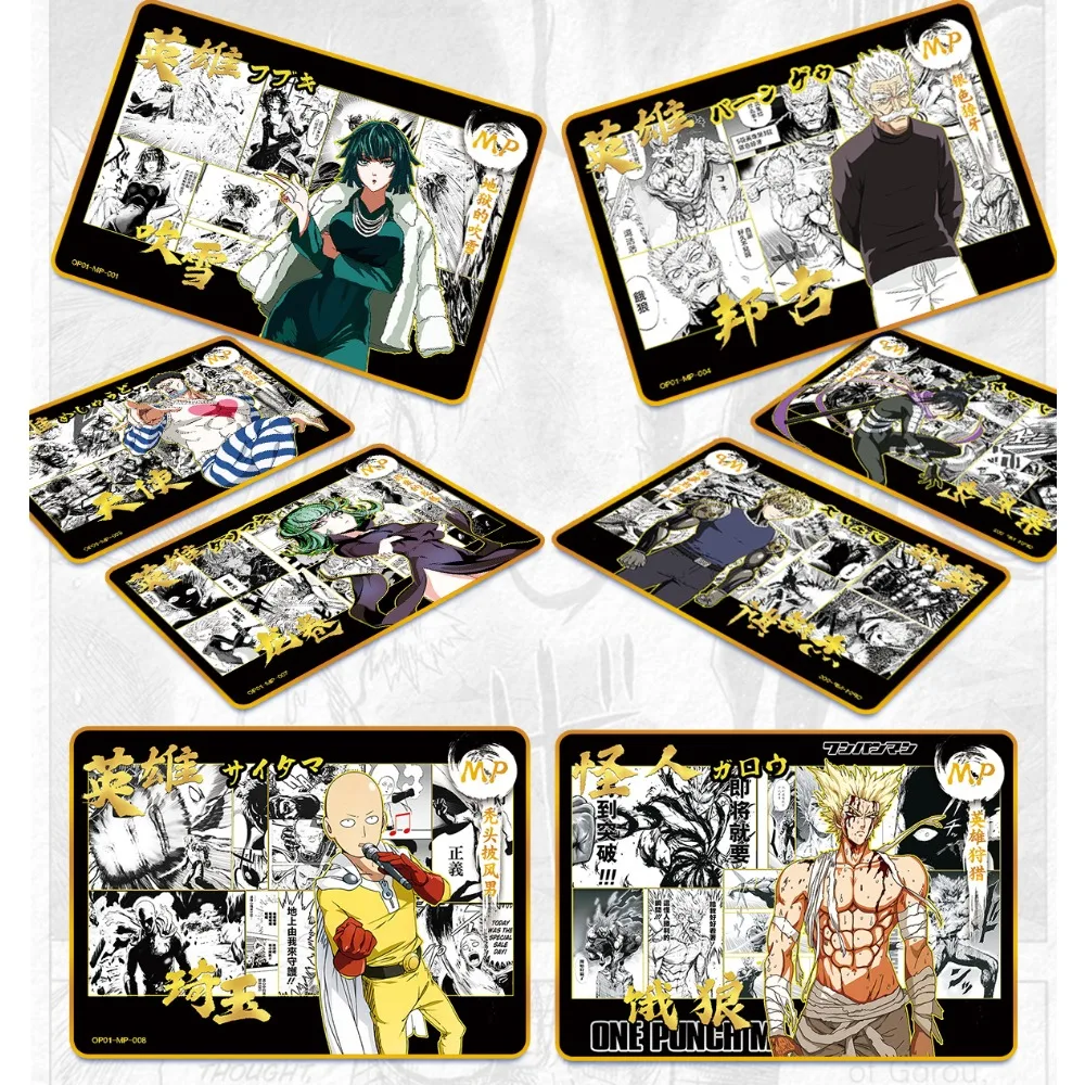 Original ONE PUNCH-MAN Card for Children Exclusive Edition of Hot Blooded Anime Characters Rare Game Collection Card Kids Gifts