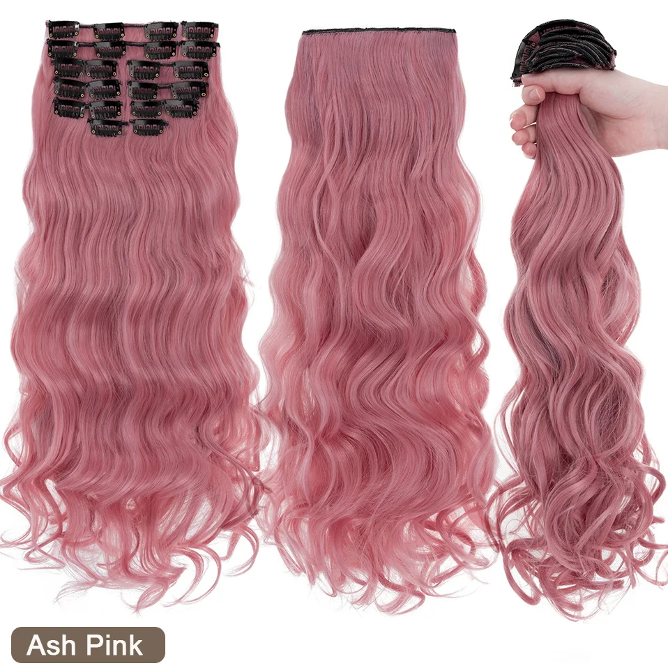 BENEHAIR 180g 12PCS Wavy Clip in Hair Extensions 22\