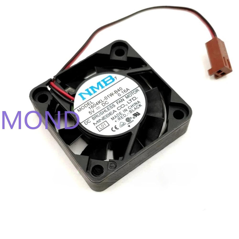 1604KL-01W-B40 Server Fan for NMB NMB-MAT High Air Axial Flow Inverter Cooling 4010 4CM  40x40x10mm 5V 0.16A 6500RPM