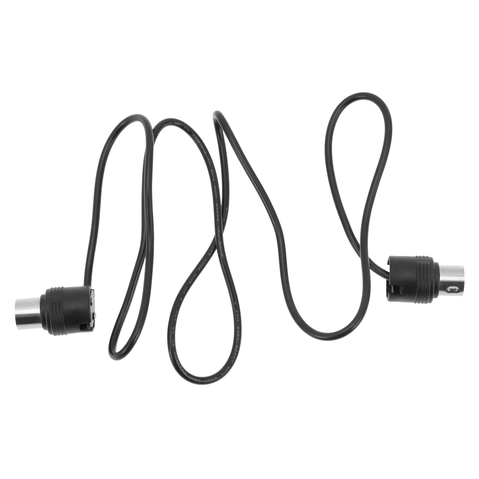 

MIDI Connection 5 pin Audio Accessory Electric Guitars Durable Black Cables Stable Quality Transmission Effect Scratch