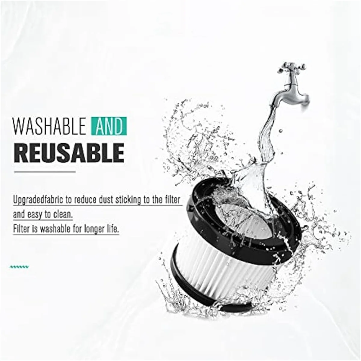 Y37A 4Pcs DCV501HB Filter Fit für DEWALT 20V Vakuum Cordless Hand Staubsauger, Teil DCV5011H. 10er-Pack Schaumstofffilter