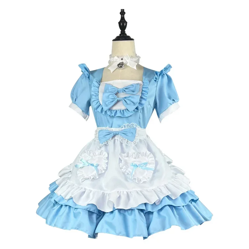 Vestido Kawaii de talla grande, disfraces de Cosplay, trajes de sirvienta dulce para colegiala, vestido victoriano de Anime, Cosplay gótico japonés de Lolita