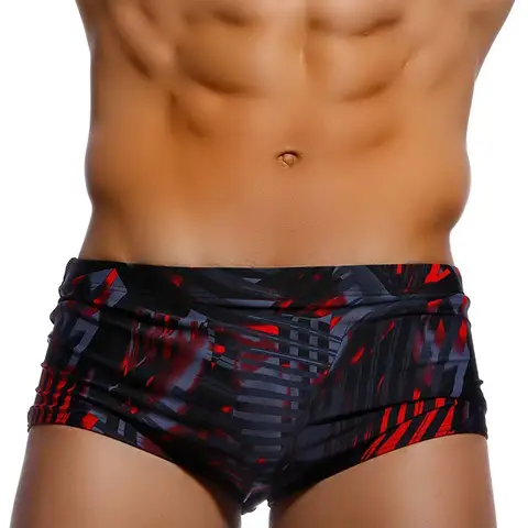 Men Swimwear Bikini Swim Brief Swimsuits Board Shorts Surf Boxer Trunks Black Red Beach Bathing Suit Underwear Boardshorts