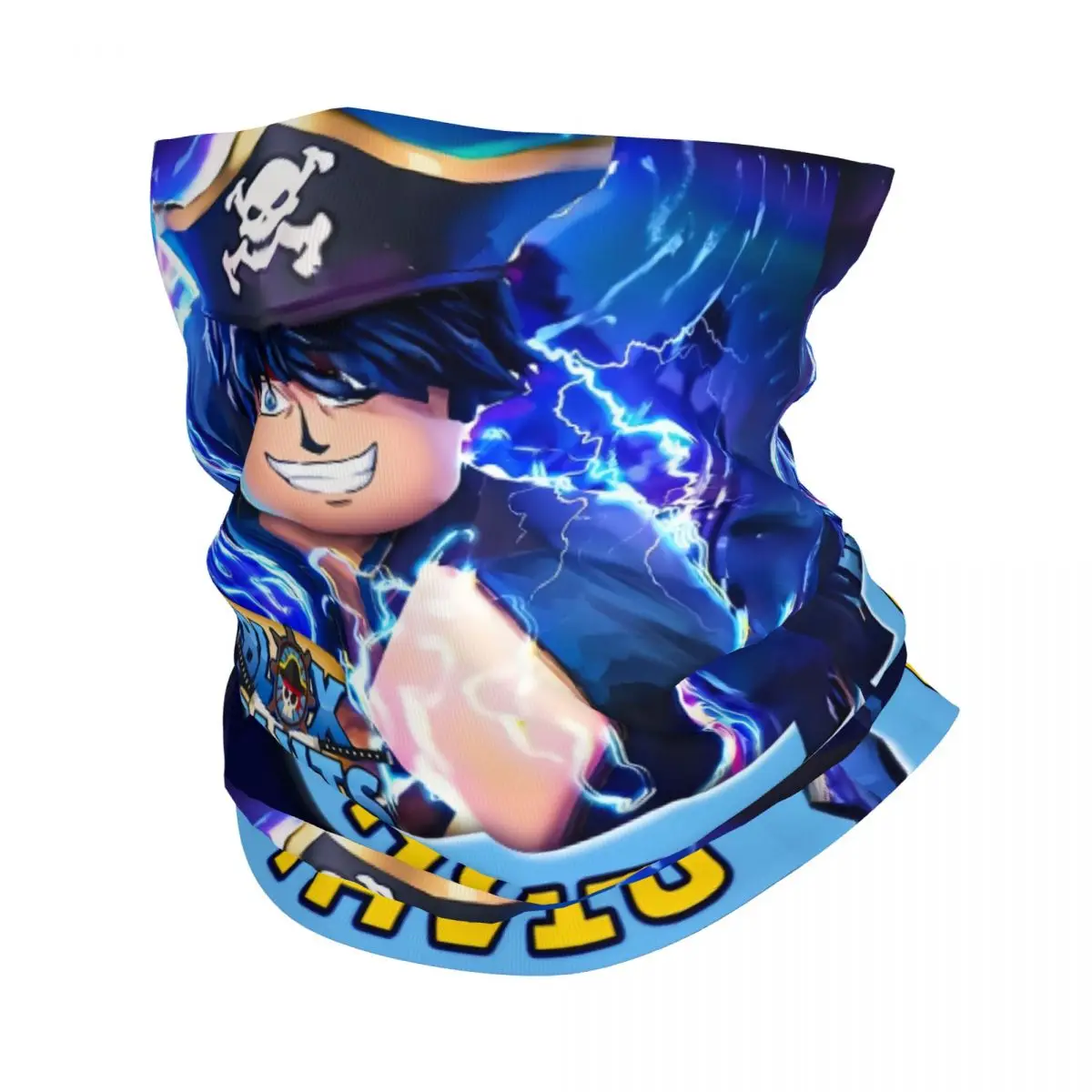 لعبة مخصصة Blox الفواكه أنيمي الكرتون الشتاء عقال الرقبة أدفأ الرجال النساء المشي لمسافات طويلة تشغيل وشاح أنبوبي الوجه باندانا الجراب